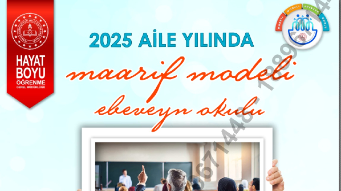 Maarif Modeli EbeveynOkulu afiş örnekleri